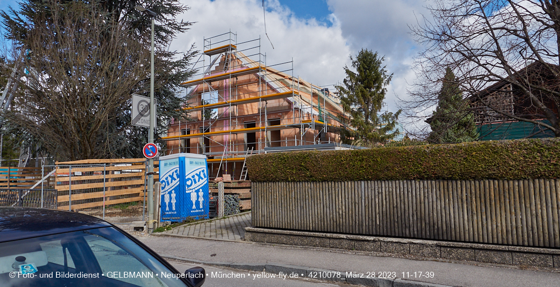 28.03.2023 - Baustelle Niederalmstraße 16 in Neuperlach